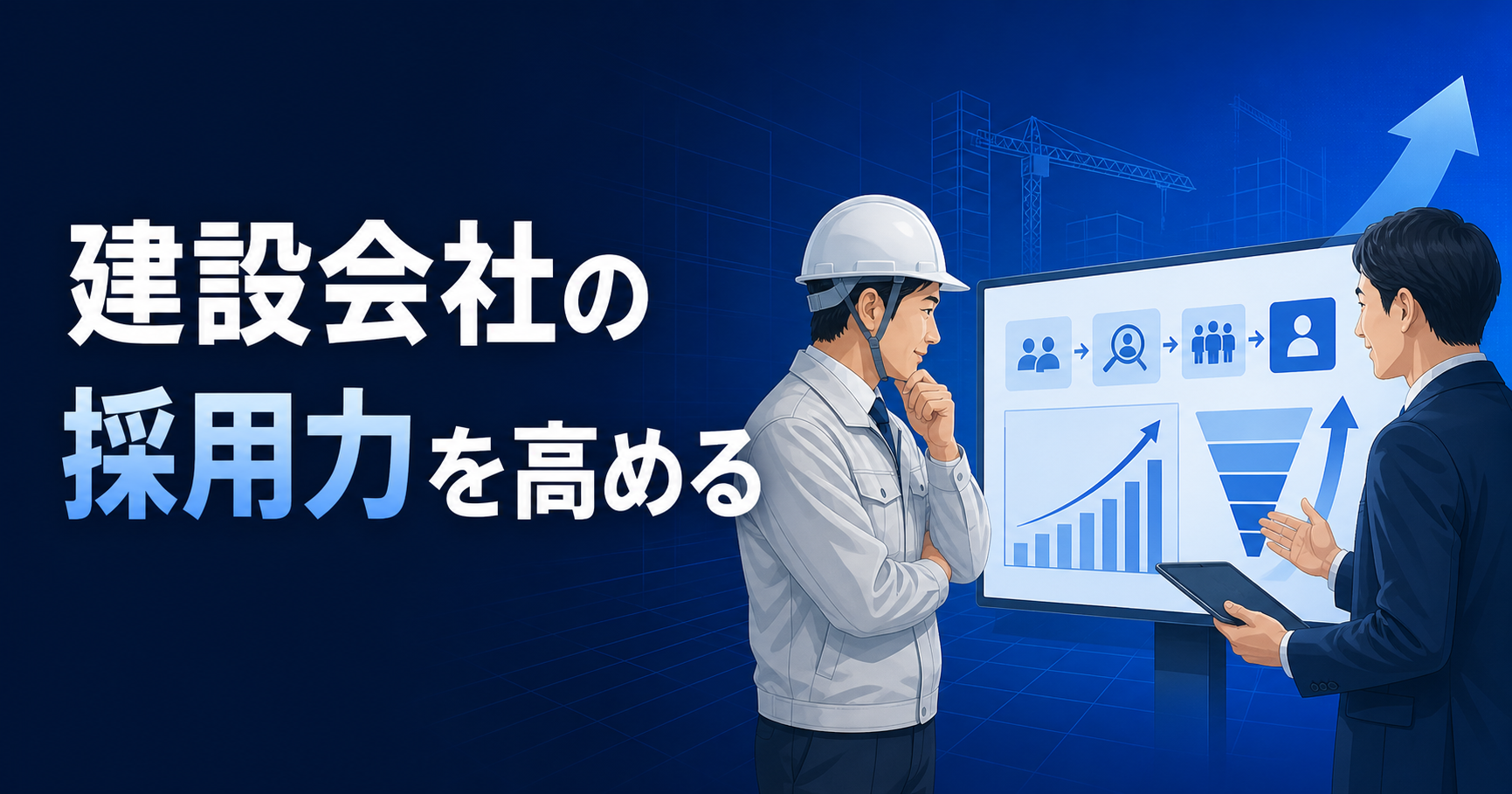 建設会社の採用力を高める7つの実践策のアイキャッチ画像